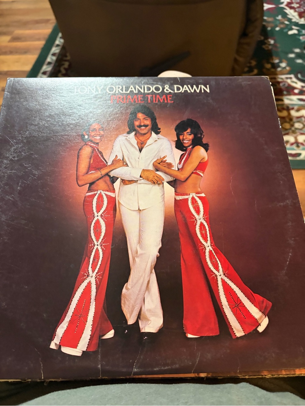 Vintage 1974 Tony Orlando & Dawn Prime Time Vinyl LP Bell Records 1317